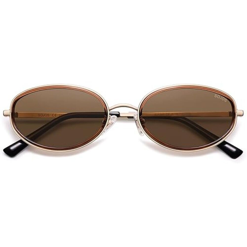 Trendy Oval Round Polarized Sunglasses for Men and Women Retro SJ1248